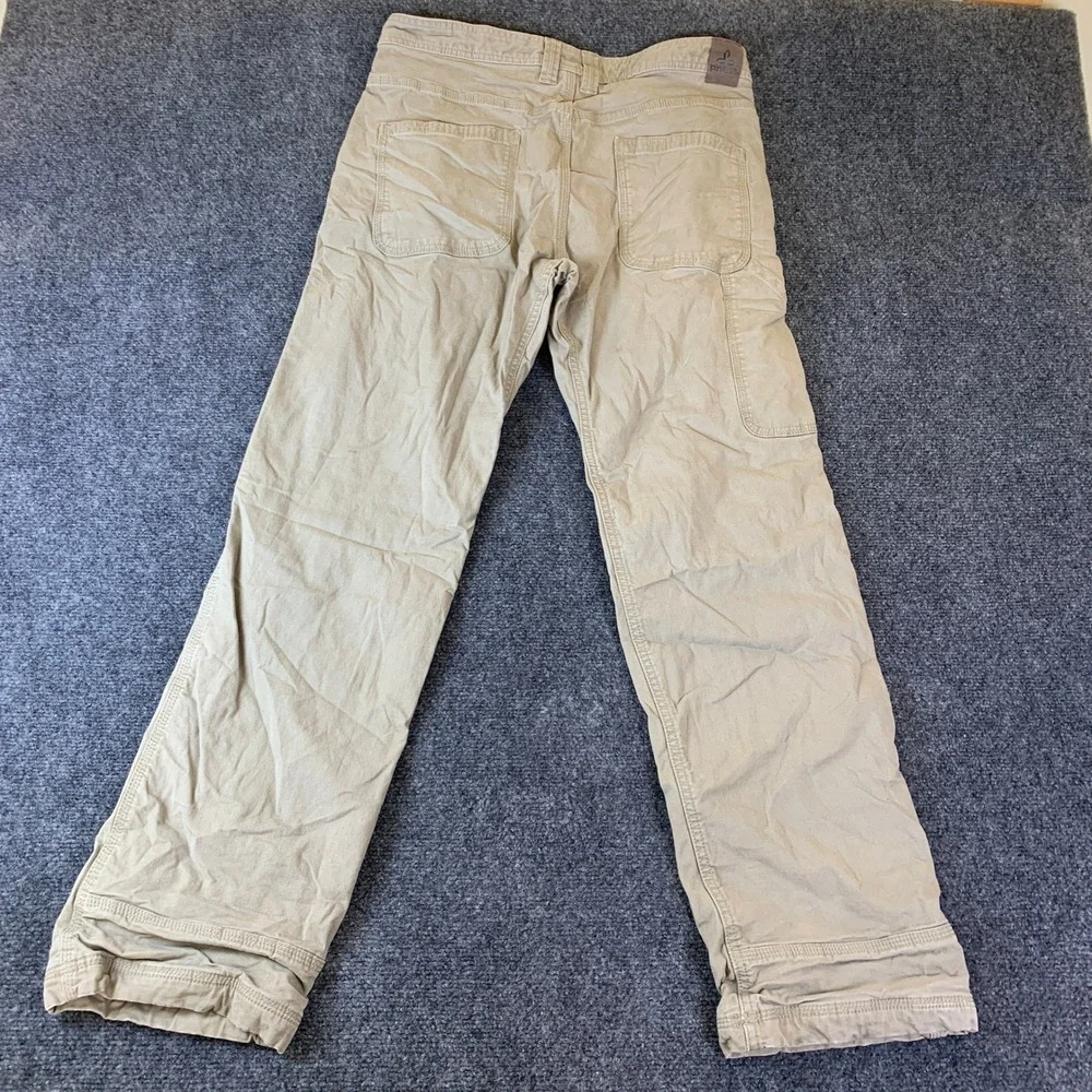 Prana Carpenter Pants Mens 32x30 Khaki Flannel Lined Insulated Workwear Gorpcore
